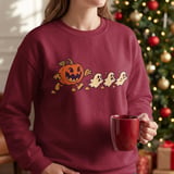 Retro Pumpkin Chasing Ghosts Tee thumbnail 13