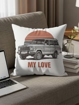 Grand Wagoneer Pillows, Waggy Pillowcases, My Love Gift, Retro Car Decor, Vintage Vehicle Art, Classic SUV Design, Cozy Home Accent thumbnail 1