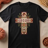 God Is Good Quilted Cross Tee thumbnail 6