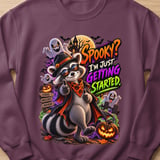 Randy the Raccoon Spooky Halloween Sweatshirt thumbnail 16