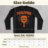Pickleball Sport-Tek Long Sleeve Tee, Pickleween, UV Protection Athletic Performance Sun Shield Shirt thumbnail 12