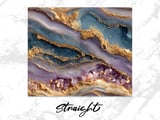 20 oz Agate Skinny Tumbler Wrap Sublimation Design, Gold Amethyst Geode Straight Tapered Wrap png, Digital Download, Elegant Tumbler thumbnail 3