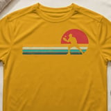 Pickleball Sport-Tek Performance Tee, Retro Sunset Player Silhouette Graphic, Vintage Athletic Court Apparel thumbnail 3