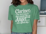 Clarinet: Angel on a Good Day Graphic Tee thumbnail 8