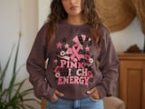 Faux Patchwork Pink Witch Energy Tee thumbnail 20