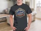 US Navy Submariner T-Shirt | Silent Service Military Veteran Gift Tee | Patriotic Naval Submarine Crewneck Apparel for Him thumbnail 7