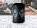 Creepy Ghost Faces Mug Wrap Design, Spooky Digital Sublimation for 11oz 15oz Mugs, Horror Dark Art Instant Download Digital thumbnail 5