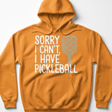 Pickleball Gildan Fleece Hoodie, Sorry I Can't, I Have Pickleball, Leopard Print Paddle Court Pullover thumbnail 9