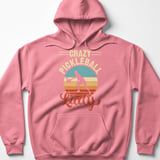 Pickleball Gildan Fleece Hoodie, Crazy Pickleball Lady Vintage Silhouette, Warmup Match Court Pullover thumbnail 11