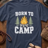 Born To Camp Campfire T-Shirt thumbnail 6
