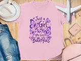 Just a Girl Who Loves Butterflies Tee thumbnail 4