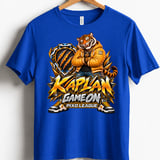 Kaplan Tiger Game On Youth Gaming T-Shirt, Boys Girls Gamer Tee, Orange Tiger Graphic Shirt, Pixo League thumbnail 7