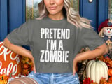 Pretend I'm a Zombie Tee thumbnail 4