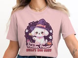 Cute Poodle Potion Power Sweatshirt, Magical Poodle with Hat, Kids Halloween Apparel, adult and kid size t-shirts thumbnail 3