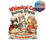 Cats Baking Brigade Digital Mug thumbnail 2