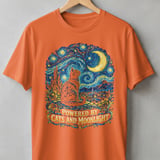 Powered By Cats And Moonlight Tee thumbnail 3