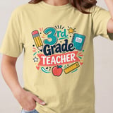 3rd Grade Teacher Shirt, Third Grade Team Crewneck Sweatshirt, Back To School Gift For Elementary Educator, Teacher Appreciation Tee thumbnail 12