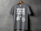 Freedom Is Riding a Bicycle | Chopper Cruiser T-Shirt thumbnail 8