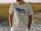 C-130 Hercules Military Aircraft T-Shirt, Air Force Pilot Veteran Gift, Cargo Plane Aviation Enthusiast Tee, Patriotic Airman Apparel thumbnail 4