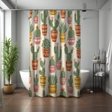 Bohemian Desert Flora Shower Curtain thumbnail 7