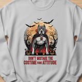 Vampire Pitbull Halloween Sweatshirt | Halloween Pittie Shirt | Pit Bull Lover Gift | Bully Breed Apparel thumbnail 7