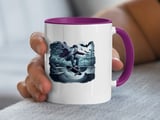 Halloween Mug, Ghost Skateboarder, Skate Park Mug, Spooky Halloween Mug, Bats Full Moon Mug, Halloween Gift Idea, Ghostly Rider Mug thumbnail 6