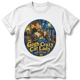 Gogh Crazy Cat Lady ~ Comfort Colors Premium Tee thumbnail 9
