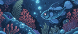 Deep Sea Ocean Tumbler Wrap Digital Design 40oz | Marine Life Sublimation PNG | Under The Sea Seamless Tumbler File thumbnail 13