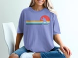 Pickleball Comfort Colors Shirt, Retro Sunset Player Silhouette, Vintage Graphic Tee thumbnail 8