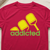 Pickleball Sport-Tek Performance Tee, addicted, Moisture-Wicking Athletic Court Apparel thumbnail 6
