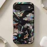 Mother of Pearl Phoenix Koi MagSafe® Phone Case thumbnail 4