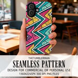 Digital Bundle Pattern, Geometric Pattern, Retro Pattern, Seamless Pattern, Digital Paper, Scrapbooking, Print on Demand, Digital Files thumbnail 6