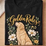 Golden Rules Golden Retriever Tee thumbnail 2