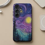Starry Night Forest MagSafe® Phone Case thumbnail 7