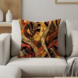 Golden Threads Lumbar  & Throw Pillow  thumbnail 3