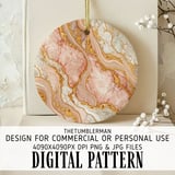 Rose Gold Marble Tumbler Digital Paper, Watercolor Background, Floral Junk Journal Pages, Printable Tumbler Png, Scrapbooking thumbnail 3
