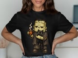 Tired Monster Coffee and Cat Tee or Sweatshirt thumbnail 6