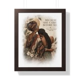 Black Mother Daughter Poster, Framed Wall Art Print, Because She Came Before Me Quote, African American Matriarch Art, Mother's Day Gift thumbnail 7