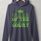 Pickleball Sport-Tek Performance Hood, Queen of the Pickleball Court, Lightweight Performance Hoodie thumbnail 2