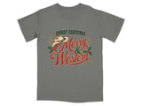 Merry and Western Cowboy Christmas Tee thumbnail 1