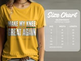 Make My Knee Great Again Orthopedic Surgery Recovery Post Op Patient Standard T-Shirt thumbnail 4