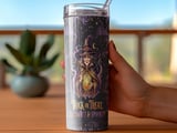 Halloween Witch Tumbler Wrap PNG | Spooky Trick or Treat 20oz Skinny Tumbler Design | Seamless Sublimation Digital Download thumbnail 3