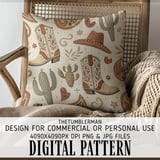 Boho Western Desert Bloom Digital Design Size Bundle Png thumbnail 5