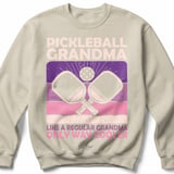 Pickleball Gildan Crewneck Sweatshirt, Pickleball Grandma Like A Regular Grandma Only Way Cooler, Court Warm Up thumbnail 6