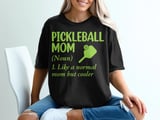 Pickleball Comfort Colors Shirt, Pickleball Mom Like A Normal Mom But Cooler, Vintage Graphic Tee thumbnail 1
