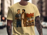 Fueled By Jesus Coffee T-Shirt, Christian Faith Shirt, Religious Retro Tee, Spiritual Coffee Lover Gift for Him, Christian Apparel thumbnail 12