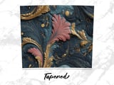 20 oz Tumbler Wrap Sublimation Design, Abstract Floral Tumbler, Straight and Tapered Wrap png, Digital Download, Ornate Tumbler Design thumbnail 4