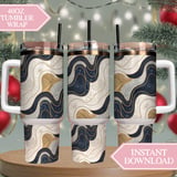 Abstract Wave Digital Pattern, Digital Bundle, Seamless Pattern, Modern Art Print, Geometric Printable Art, Background Texture, Digital thumbnail 10