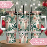 Digital Pattern, Tropical Leaves, Arches Digital Bundle, Watercolor Illustration, Digital Download, Floral Design, Palm Trees Digital thumbnail 10