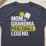 Pickleball Sport-Tek Performance Tee, Mom Grandma Pickleball Legend Graphic, Dinkeries Active Open Play Court Apparel thumbnail 9